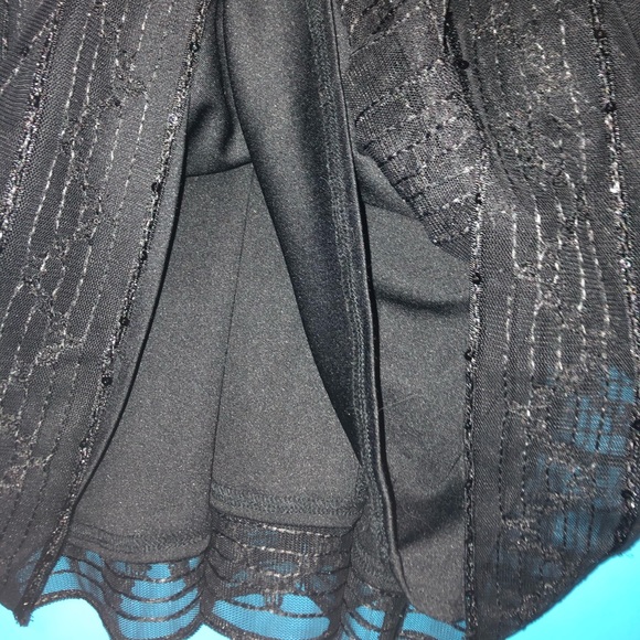 Maggy London Beautiful Sequined Little Black Dress - Picture 5 of 9